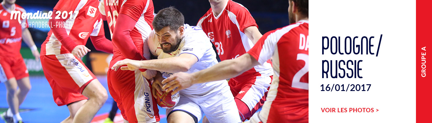 Pologne / Russie - Handball-Photo - 16 janvier